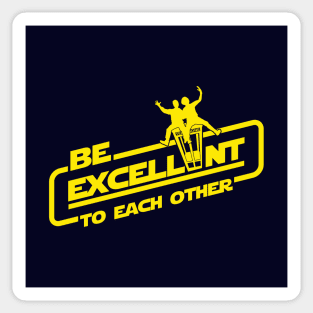 Cool 80's Retro Sci-fi Movie Quote Typography Sticker